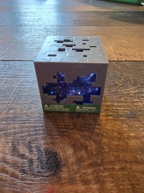 Minecraft Jelly Cube Purple Glitter Squishy Fidget Needoh